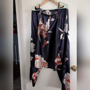 Floral Satin Pants